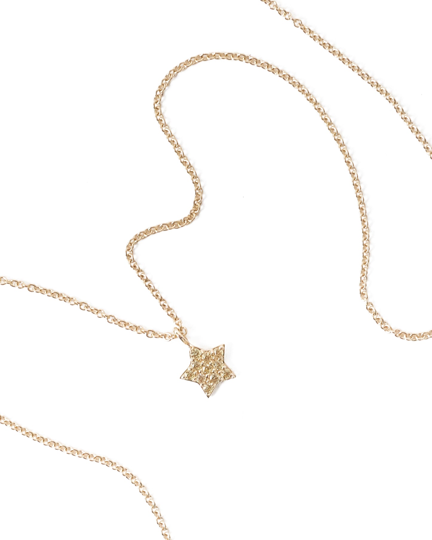 Mini Yellow Sapphire Star Necklace