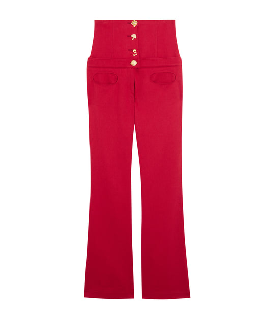 Cherry Synth Corset Trousers