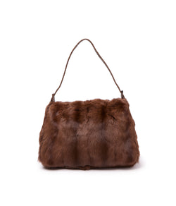 Pre-Owned Fendi Mink Fur Mama Baguette Bag