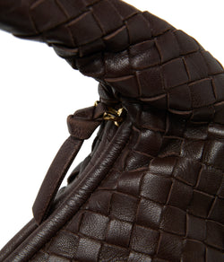 Pre-Owned Bottega Veneta Brown Intrecciato Shoulder Bag