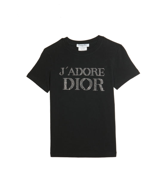Pre-Owned Christian Dior J’Adore Dior Rhinestone T-Shirt