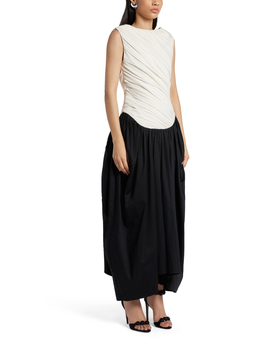 Ora Draped Jersey Dress