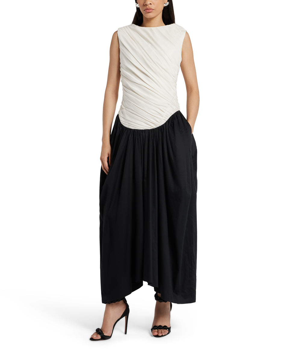 Ora Draped Jersey Dress
