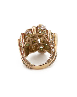 Emerald Pavé Panettone Ring