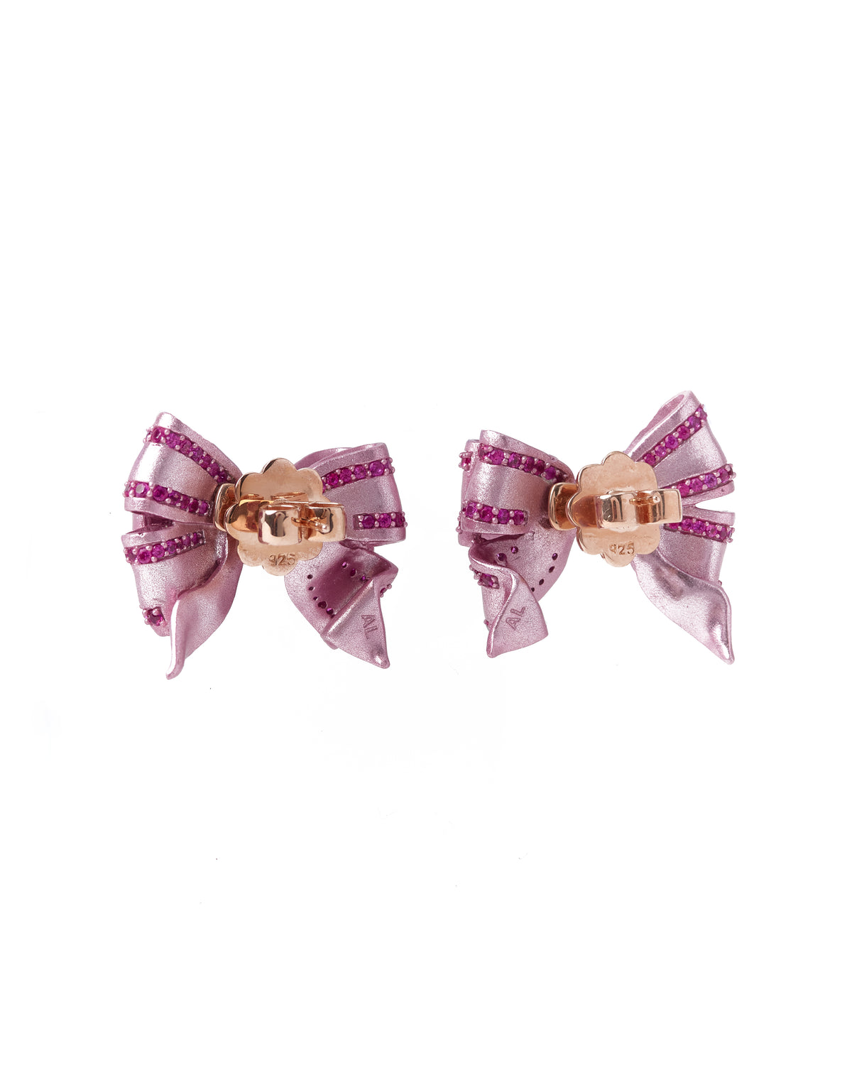 Rose Mini Bow Tie Earrings