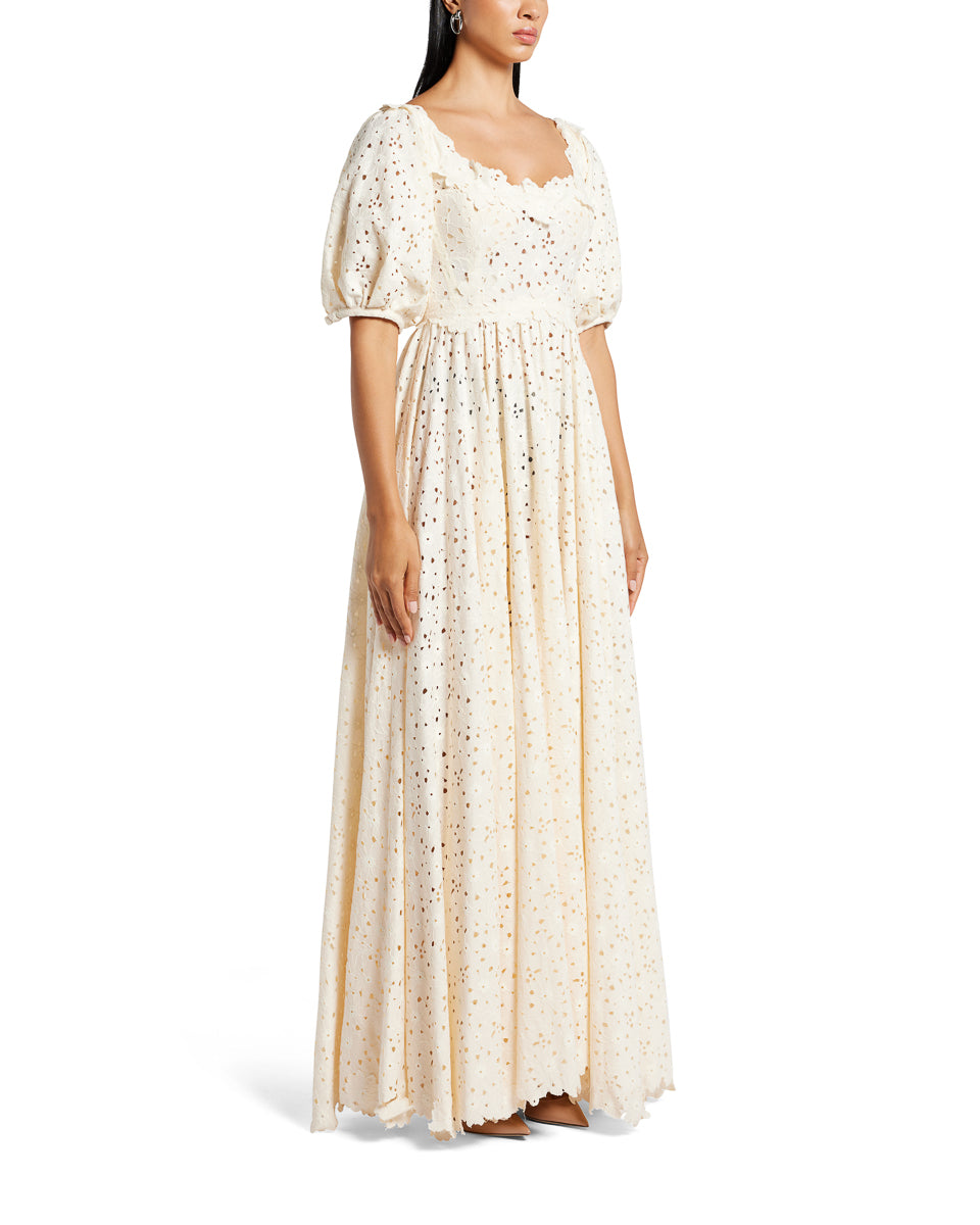 Lace Embroidered Maxi Dress