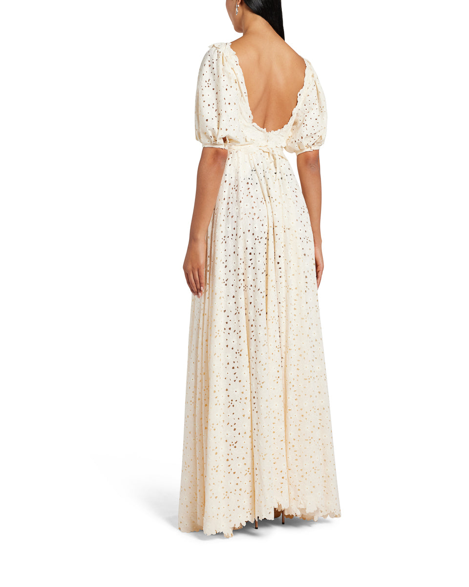 Lace Embroidered Maxi Dress