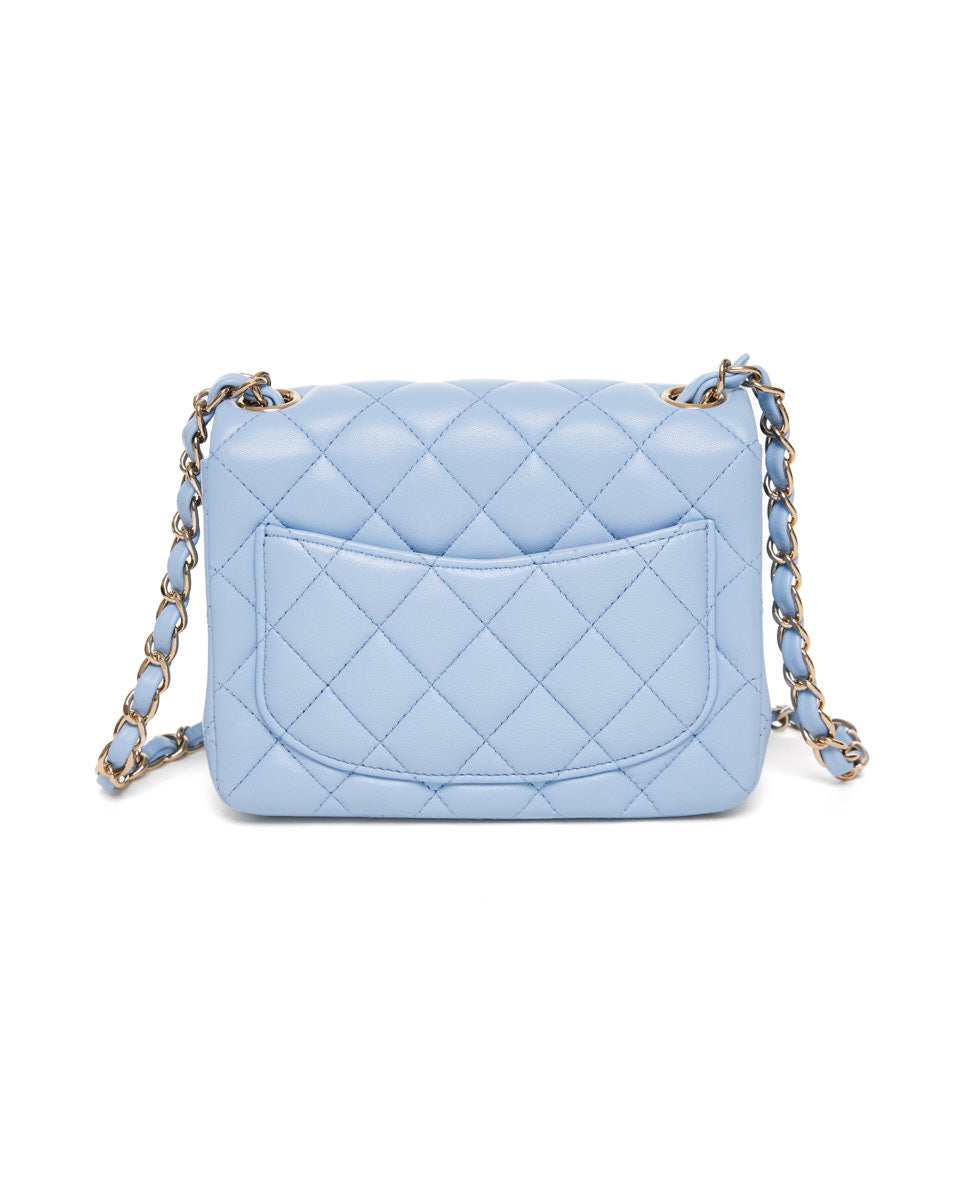 Chanel Pre-Loved Classic flap bag for Women - Blue in KSA