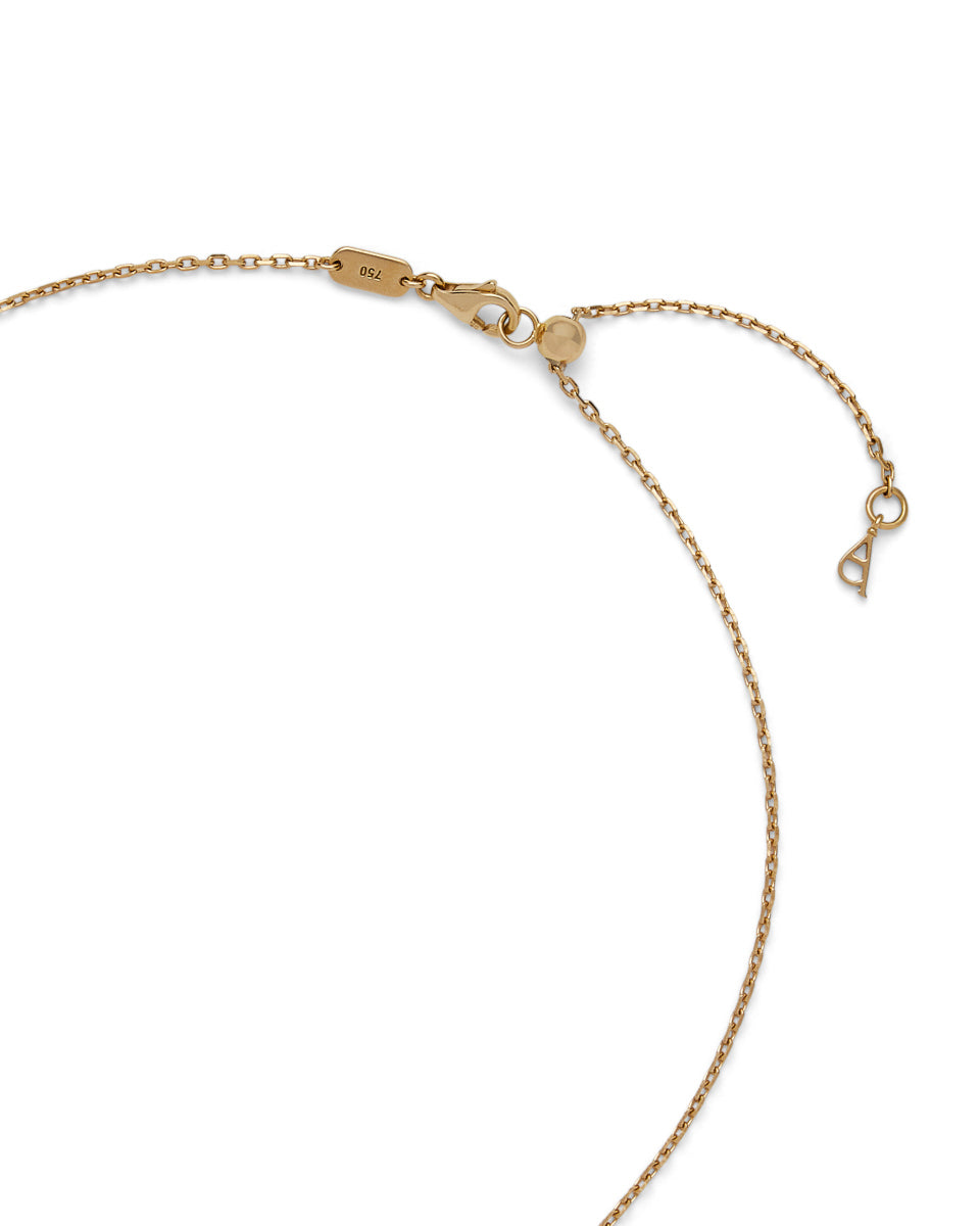 Silhouette 18K Gold Coin Necklace