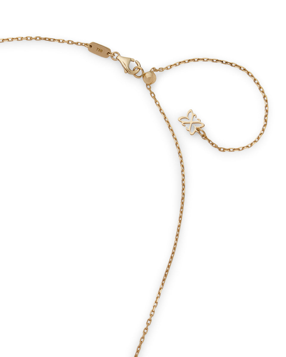 Silhouette 18k Gold Letter Necklace