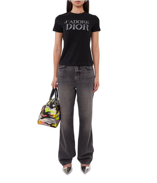 Pre-Owned Christian Dior J’Adore Dior Rhinestone T-Shirt