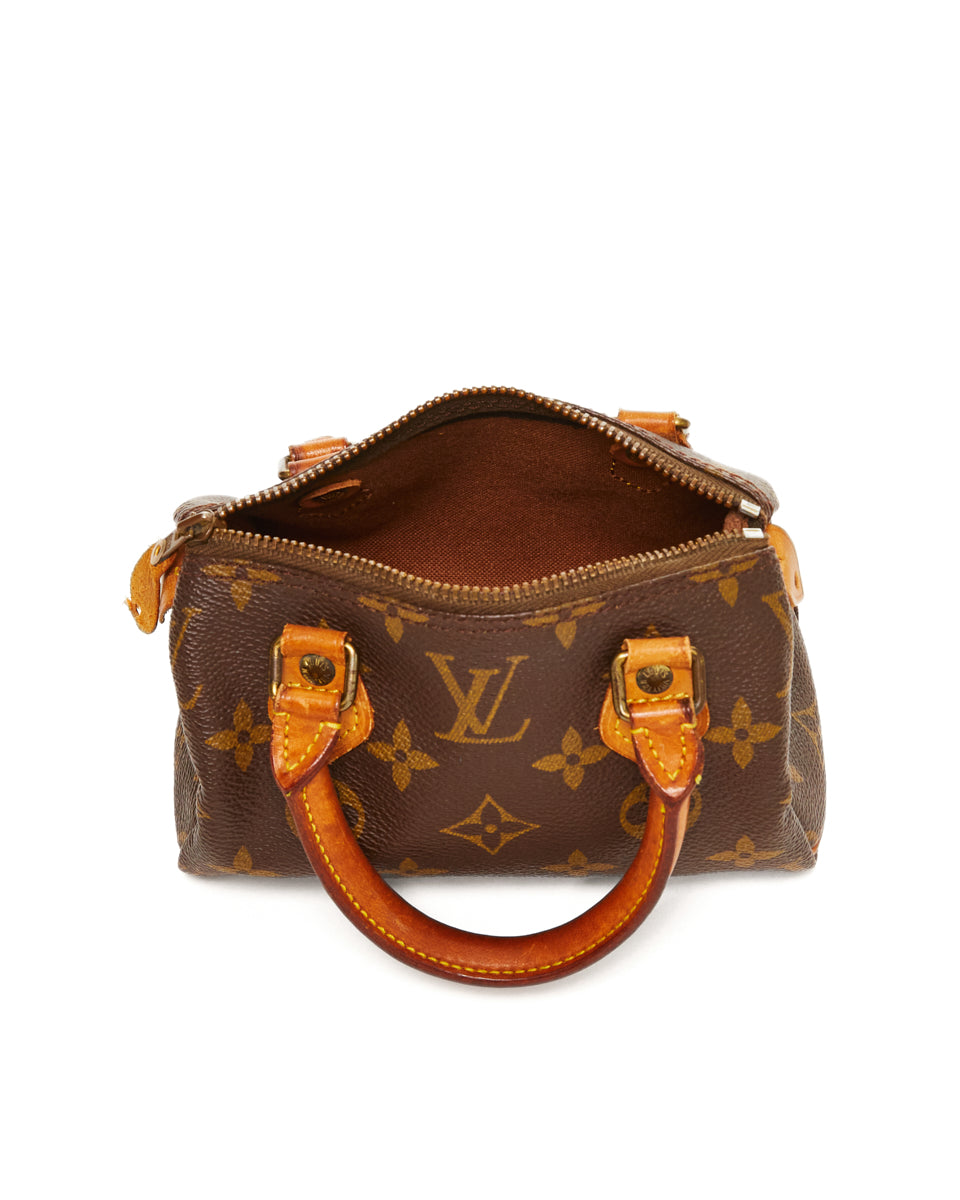 Pre-owned Louis Vuitton Nano Speedy / Mini Hl Cloth Mini Bag In