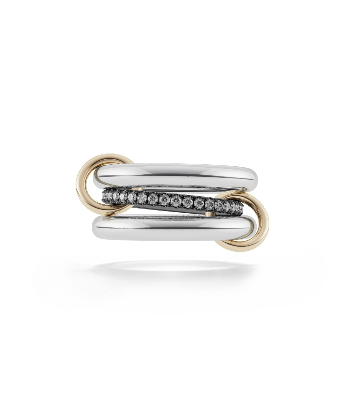 Libra silver band ring