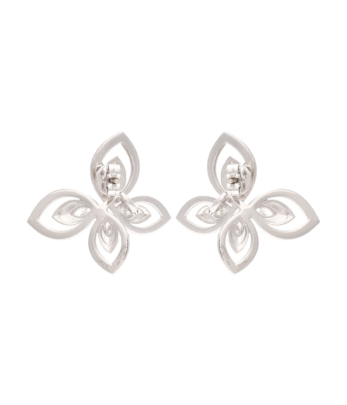 18k white gold The Butterfly Marquise Earring
