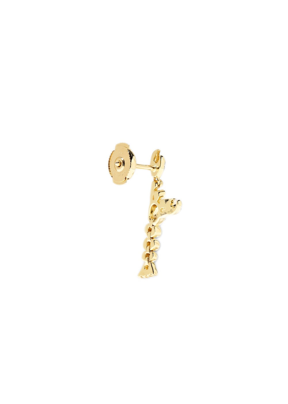 Bo Mini Homard 9k yellow gold diamond earrings